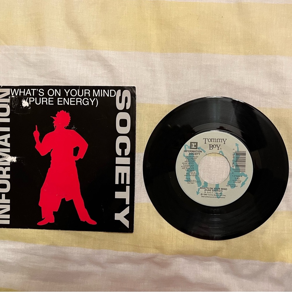 Information Society “What”s on your mind” 45 Vinyl